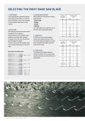 WIKUS Sägenfabrik-band saw blades about band width, tooth pitch, tooth set and parameters for cutting tubes and profiles