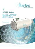 FLUYTEC-Boîtiers de filtre de FRP pour  cartouches de débit élevé  dans les dispositions horizontales
