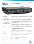 ATS-2 Audio Analyzer General purpose audio analyzer for production test 