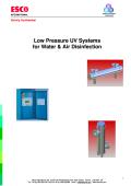 ESCO INTERNATIONAL-Systèmes UV basse pression  Désinfection de l