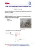 ESCO INTERNATIONAL-CATALYTIQUE OZONE DESTRUCTION les unités off-GAZ