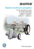 Electric multi-turn actuators