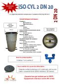 DESMOULES POLYESTER-ISO CYL 2 DN 20 Le regard de protection compact pour 2 compteurs DN 20 lg 190 mm