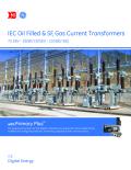 GE JENBACHER             -Huile CEI rempli et SF6    Gaz transformateurs de courant  72.5kV - 550kV (325kV - 1550kV BIL