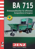 JENZ GMBH -BA 715 processeur de la biomasse pour le compostage et vergaren efficace