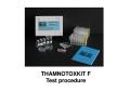 MICROBIO TESTS SA-THAMNOTOXKIT F  Procédure d