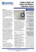 CS506 , CS205/107 10-Hour Fuel Moisture/ Temperature Sensors
