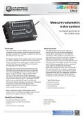 Measures volumetric water content Developed specii cally for the CR200(X) series