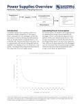 Power Supplies Overview Batteries, Regulators, Charging Sources