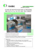NOVATEC srl - Surface Finishing Technology-Compact Série de Cuves de Nettoyage par Ultrasons 