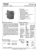 CPS20.481 C-Series 48V, 10A, SINGLE PHASE INPUT