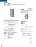 ICO-200  Embedded Field Controller with AMD Geode™ LX800 Onboard and Front Cabling