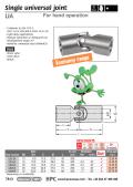 Hpc-Single universal joint UA For hand operation