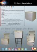 Lm réalisation-Food grade protective cabinet for laser printer