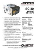 www.artosfrance.com-SC-50  MACHINE  DE COUPE,Machine de coupe électro-pneumatique, rapide et précise  conçue pour couper des fils, petits câbles, des tubes  plastiques