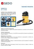 www.aspirateur-pro.com-GEDO,Aspirateurs Industriels,Adapté aux poussières dangereuses,Filtration exceptionnelle,Robustesse hors du com m un,I ngénieux et pratique