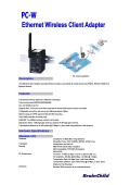 www.brainchild.com.tw-W PC-adaptateur Ethernet sans fil privides client de l