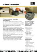 www.cemifrance.fr-Zebra® G-Series™ Les imprimantes desktop G-Series de Zebra sont compactes  et offrent les meilleures vitesses