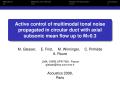 Le projet CoMBE-Active control of multimodal tonal noise propagated in circular duct with axial subsonic mean flow up to M=0.3