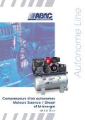 Fipro 86-Compresseurs d’air autonomes  Moteurs Essence / Diesel et bi-énergie de 5 à 18 cv