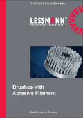 Brushes with abrsasive filaments