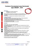 AAA TELEC-Cordons d’écoulement sans thermostat  type CB030F…AAA 