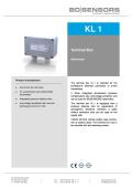 The terminal box KL 1 is intended for the professional electrical connection of 2-wire transmitters