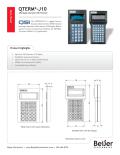 Beijer Electronics, Inc.-Inexpensive QTERM-J10 character terminal data sheet