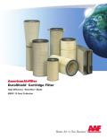 DuraShield™ Cartridge Filter High Efficiency “Nanofiber” Media MERV 15 Dust Collection