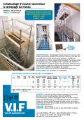 VIF EQUIPEMENT-echafaudage d’escalier aluminium à rattrapage de niveau Modèles : esC3e/esC4e