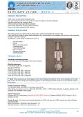 C.M.O.-KNIFE GATE VALVES A Series