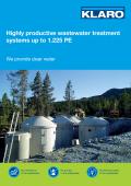 Highly productive wastewater treatment systems up to 1.225 PE We provide clear water