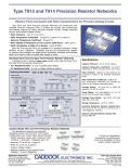 Caddock Electronics-Type T912 and T914 Precision Resistor Networks