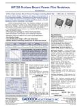 Caddock Electronics-MP725 Surface Mount Power Film Resistors