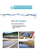 BIOLAK® Aeration is moving aeration chains. They intensively cover all areas of the basin, ensure that the oxygen supply is even and economical and guarantee odour neutrality.
