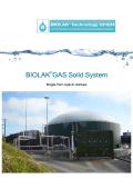 BIOLAK®GAS Solid System Biogas production from organic residues