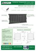 DR3232 SIDE HINGED LIDS NORMALLY USED AS A PAIR OF OVERLAPPING DOORS