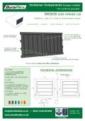 DR3635 SIDE HINGED LID NORMALLY USED AS A PAIR OF OVERLAPPING DOORS