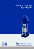 Vertical „in-line” pumps type OPA, OPB