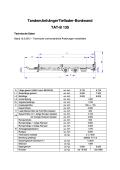 TandemAnhängerTieflader-Bordwand  TAT-B 135