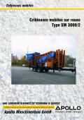 Cribleuses mobiles sur roues Type SM 3000/2