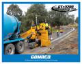 A GT-3200 with auger system slipforms curb and gutter on a project in Abu Dhabi, UAE.