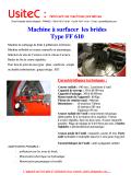 Machine à surfacer les brides Type FF 610