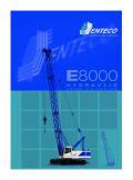 E8000 HYDRAULIC CRAWLER CRANES 