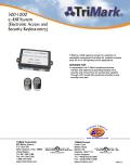 500-1000 e-ASK System (Electronic Access and Security Keyless-entry) TriMark