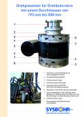 Drehpreventer für Drehbohrrohre mit einem Durchmesser von 193 mm bis 508 mm