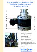 Drehpreventer für Drehbohrrohre mit einem Durchmesser von 193 mm bis 508 mm