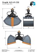 Drapák HLD-H1-330 Hmotnost drapáku 295 kg