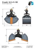Drapák HLD-H1-180 Hmotnost drapáku 250 kg