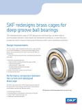 SKF redesigns brass cages for deep groove ball bearings